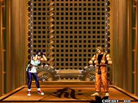 une photo d'Ã©cran de The King of Fighters 95 sur Sega Saturn